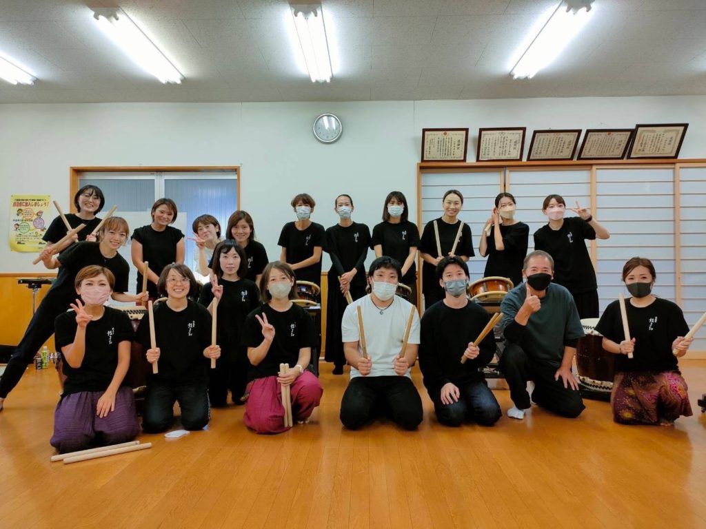 Japanese drum experience for foreigners